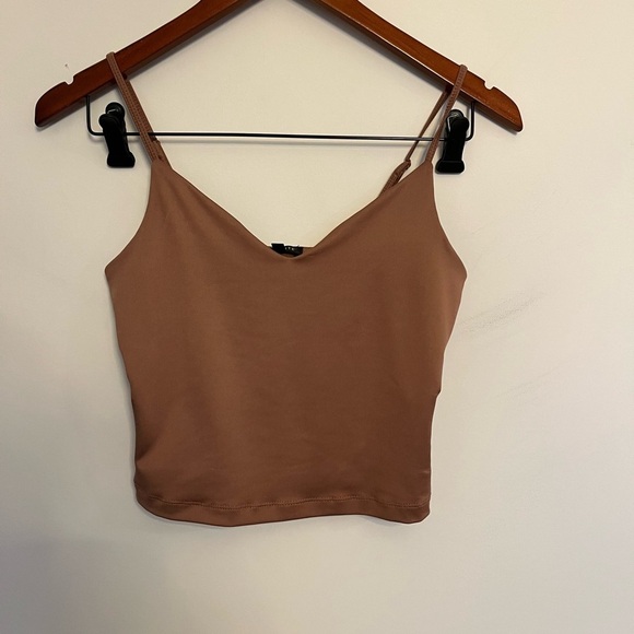 5/20$ Women's creamy pink Brown Cami Top - Picture 2 of 5